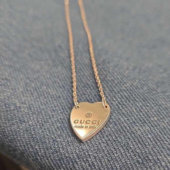 Gucci Jewelry - Gucci Silver Heart Necklace